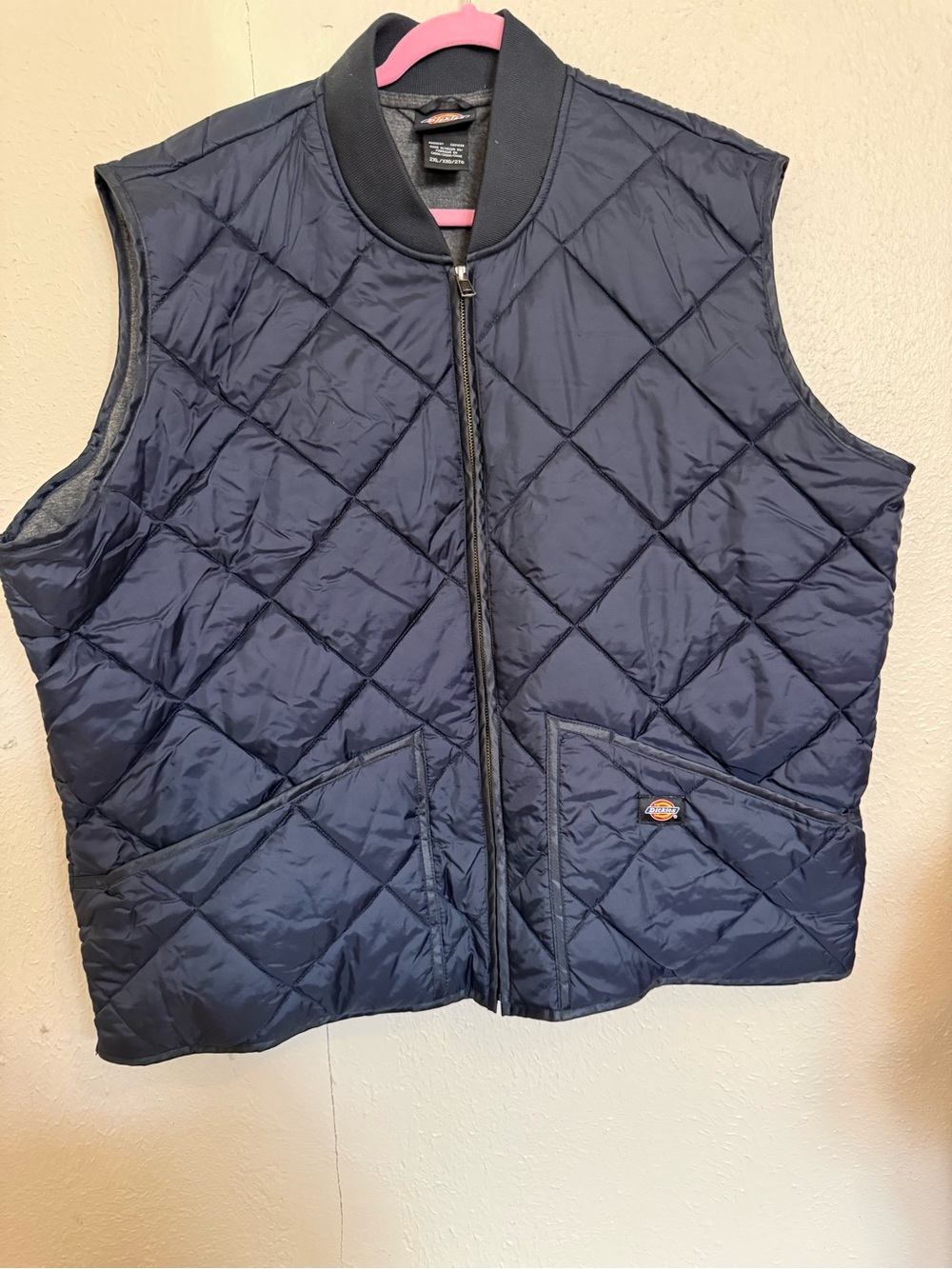 Dickies Navy Quilted Sleeveless Work Vest